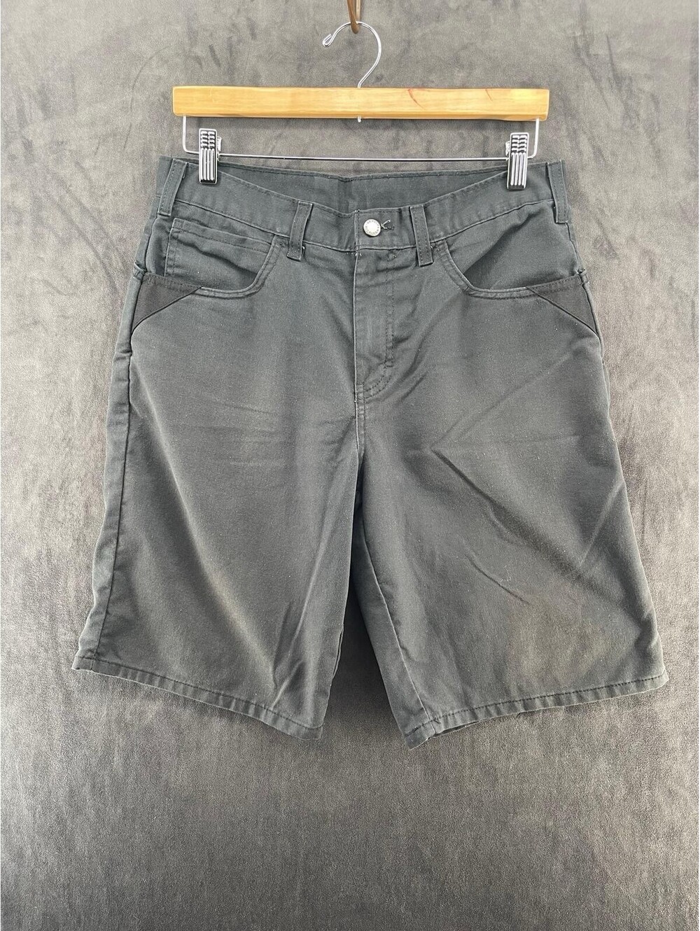 VTG Dickies Men’s Black Work Shorts Size 32 Relaxed Fit Skate Workwear